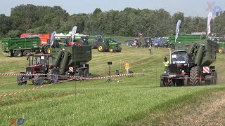 MTZ 1221 vs MTZ 80, Tractor show, Tractors drag racing,  Pulls a 7t trailer