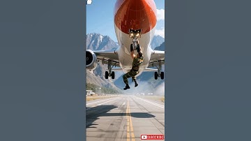 The soldier saved passengers from aeroplane mid-air crisis! #ai #army #ytshorts