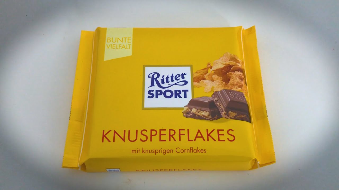 German Chocolates E10 - Ritter Sport Ritter Sport Cornflakes - YouTube