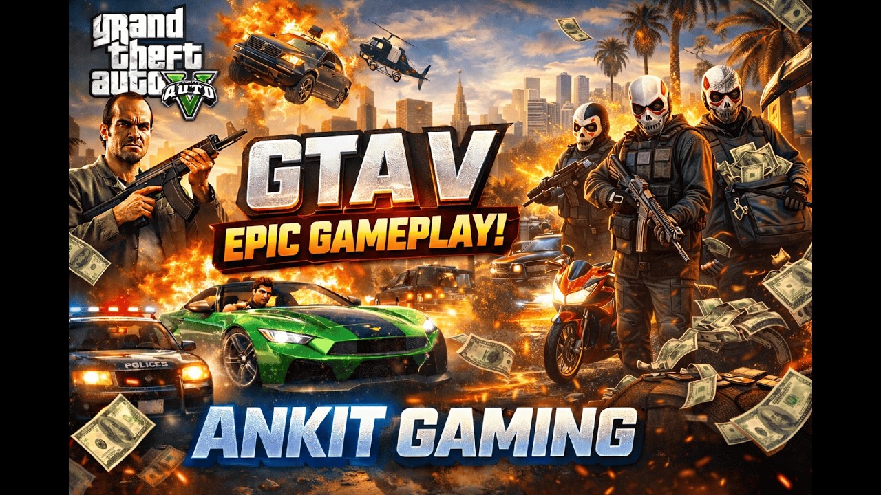 🔴 LIVE - Grand Theft Auto V live stream day 1 #gta5carstunt #shortslive #ankitgaming #shorts #gtav