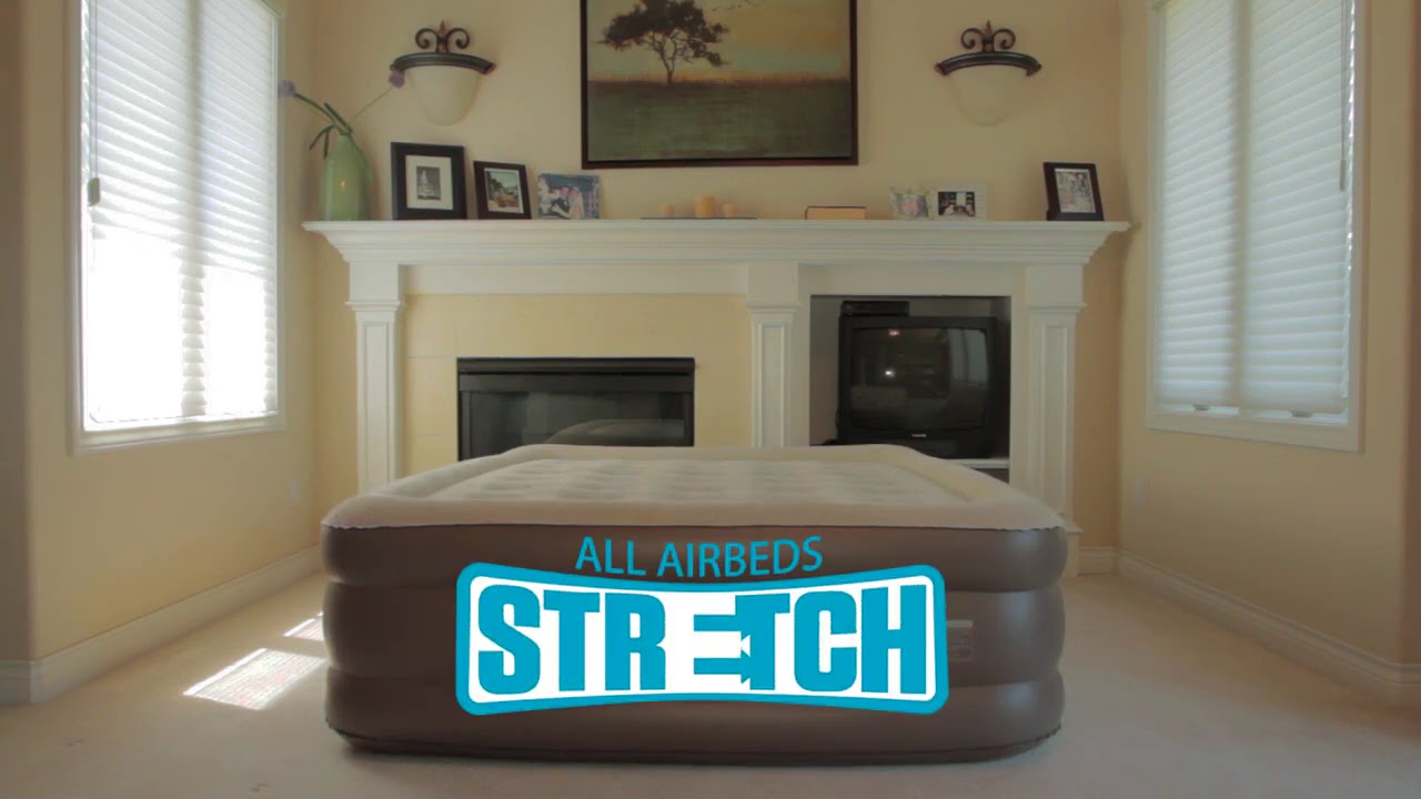 Coleman GuestRest Double High Air Mattress with External Pump Queen Gray YouTube