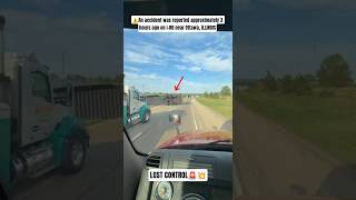 💥 Lost Control on I-80 – Crash Reported Near Ottawa, IL 🚛🚨 #viral #shorts #fyp