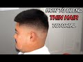 FLAWLESS Mid Fade on Thin Hair | Step by Step Barber Tutorial On How To Cut THIN hair