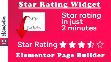 How to add Star Rating widget n Elementor