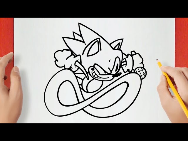 Como Desenhar o SONIC CORRENDO I Fácil 