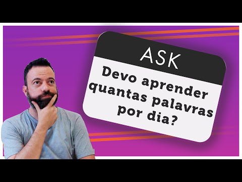 Vídeo: Quantas palavras em inglês posso aprender por dia?