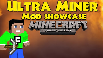 Ultra Miner MOD! Minecraft Pocket Edition - Mod Showcase [0.8.1]