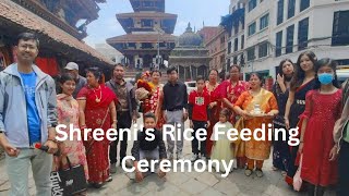 Rice feeding ceremony 😃 #love #babygirl #cute #myworld #myworld #newmom  #shreeni