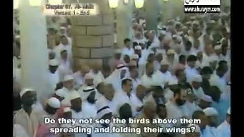 سورة الملك من صلاة التراويح 1424هـ - الشيخ سعود الشريم
