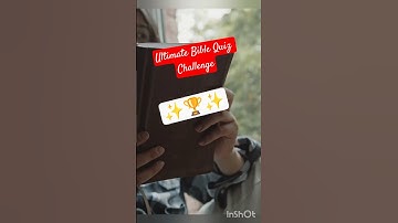 Ultimate Bible Quiz Challenge! Test your knowledge #shorts