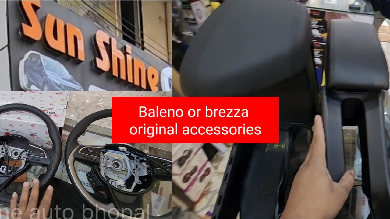 brezza lxi 2023 Oem accessories armrest and steering wheel controls