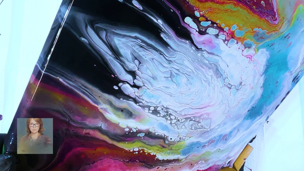 OPEN CUP Acrylic Pour Fluid Art 255 - YouTube