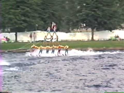 Water Ski Show Norway 1988 Bergen Cypress Gardens Youtube