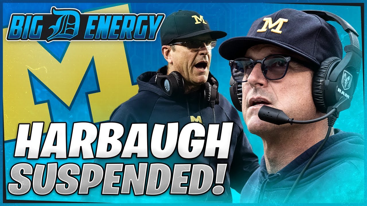 Watch: Michigan honors suspended Jim Harbaugh by holding up No ...