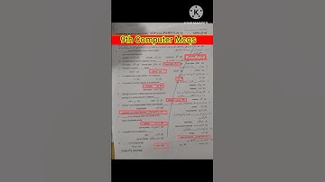 9th class computer solved mcqs 2023#shorts