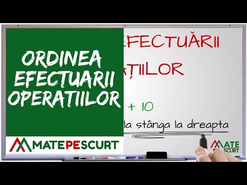 Video: Care este primul în ordinea operațiilor matematice?