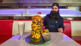 IN NORWAY YOU HAVE TO STAY SEATED FOR 15 MINUTES AFTER ATTEMPTING THIS CHALLENGE! | BeardMeatsFood image