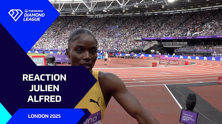 "I wasn't expecting that time!" - Julien Alfred on 200m world lead in London - Wanda Diamond League
