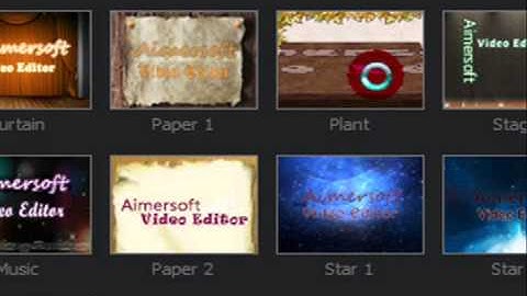 Aimersoft Video Editor from Starting/ Interface
