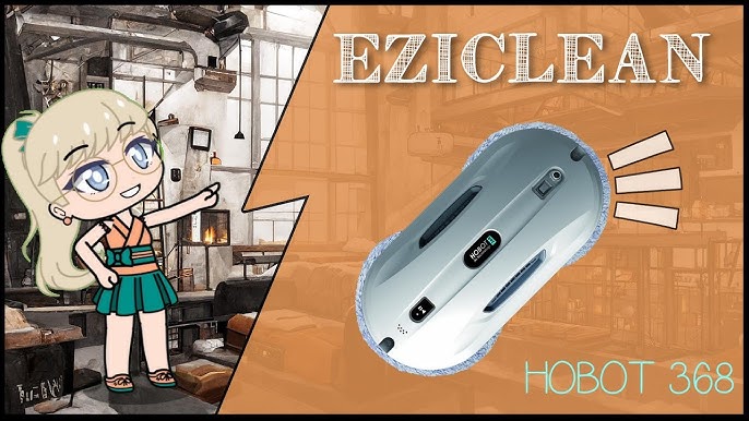 EZICLEAN Hobot 368 Robot lave-vitres - Connecté - Technologie de navigation  Navig+ - Fonction séchage - Silencieux 58 dB - Zoma