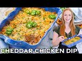 Jalapeno cheddar cheese chicken dip  easy appetizer recipe