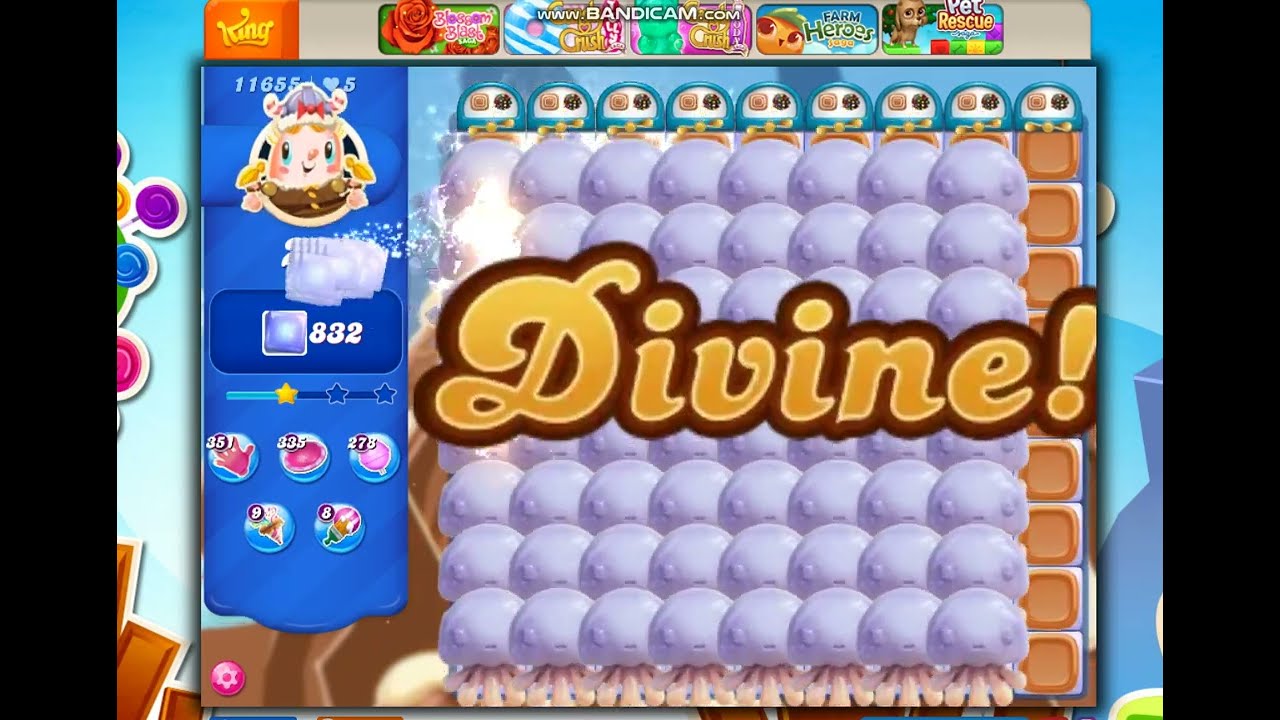 Candy Crush Saga Level 11655 NO BOOSTERS