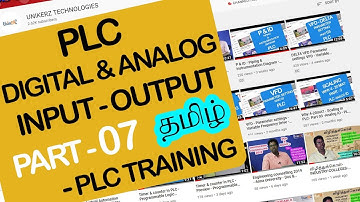 How to understand PLC Inputs, Outputs? - Digital & Analog - In Tamil - Part 07