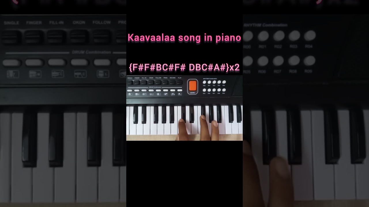 kaavaalaa song in piano tutorial 