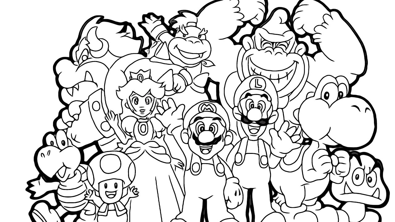 Mario Brothers Coloring Pages Mario Brothers Coloring Pages
