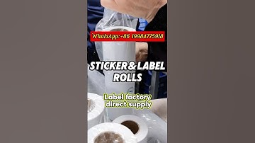 Label rolls are being produced in the factory.  #label#stickers  #factory #selfadhesivelabel #boss