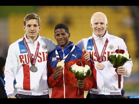 Men's 100m T12 | Victory Ceremony |  2015 IPC Athletics World Championships Doha