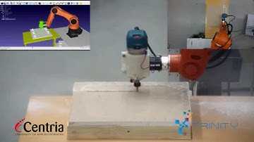 Industrial robot trajectory generation based on digital design content data, a TRINITY demo