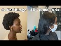 Vlog 03 | SILK PRESS on 4C Hair | My first salon blowout in 3 years!