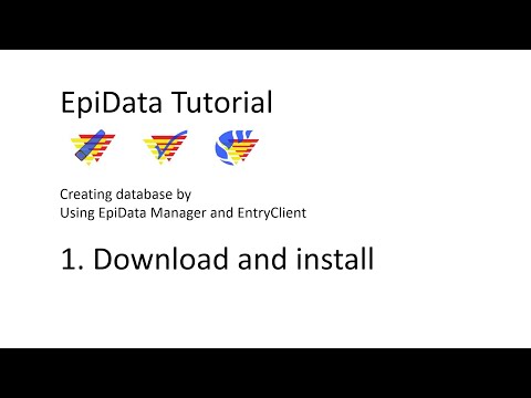 #1 EpiData Tutorial 1) Download and install Epidata Manager and EntryClient on Window Mới Nhất