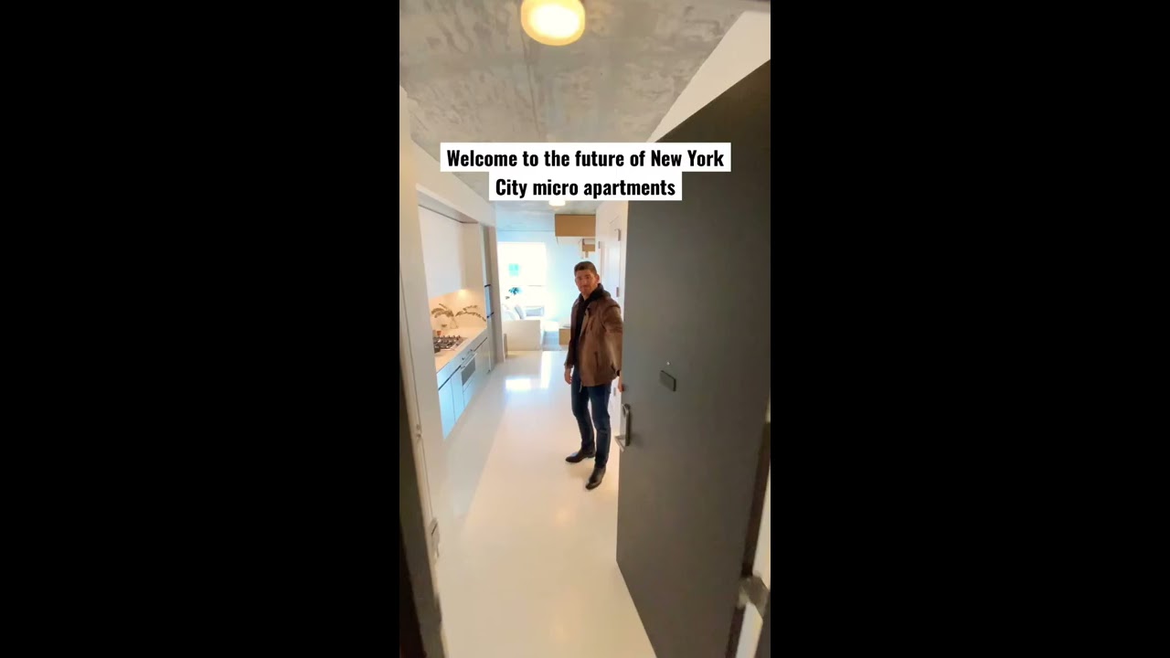 INSIDE A Futuristic NYC Micro Studio Apartment 470 Ft Shorts