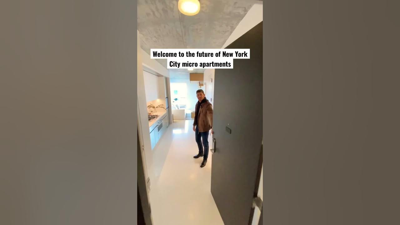 INSIDE a Futuristic NYC Micro Studio Apartment | 470 ft.² #shorts