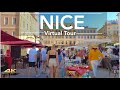 Nice, France Walking Tour around the Center 2021 (4K 60fps)