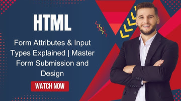 HTML Form Attributes & Input Types Explained | Master Form Submission and Design #html #coding