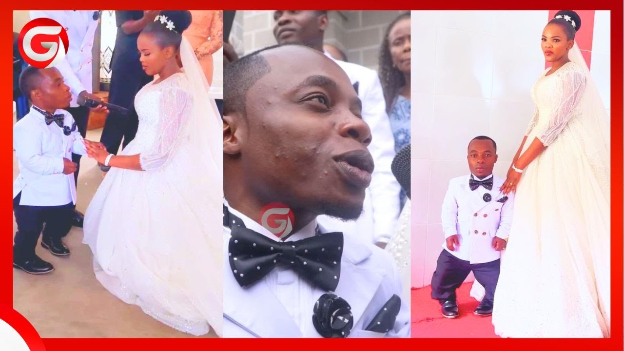 HATIMAYE MCHUNGAJI MFUPI LEONARD AFUNGA NDOA ya KIHISTORIA na MREMBO MREFU ELIZA-