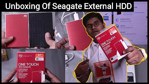 Unboxing Of External HDD | Seagate One Touch With Password | Portable 5TB External Hard Disk Drive