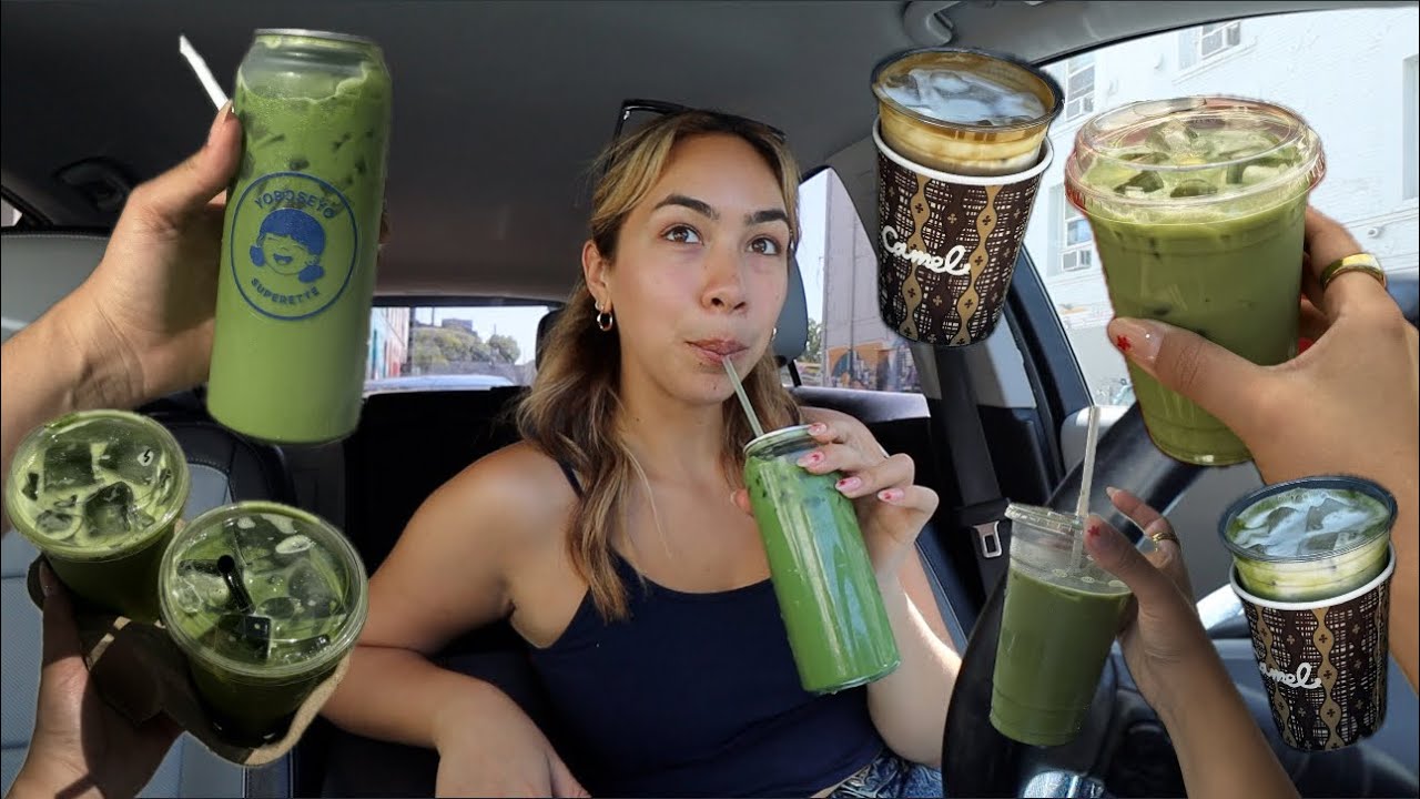 Trying Viral Matcha Spots In La Matcha Coffee Youtube 