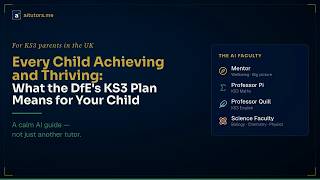 Every Child Achieving and Thriving: What the DfE's KS3 Plan Means for Your Child | aitutors.me