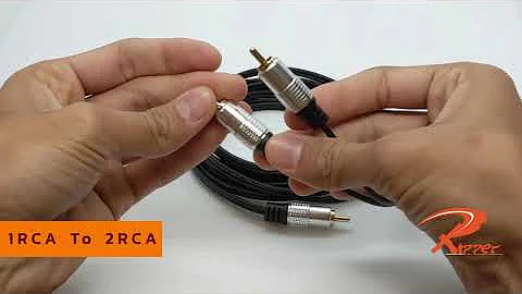Subwoofer Cable | 1 RCA to 2 RCA