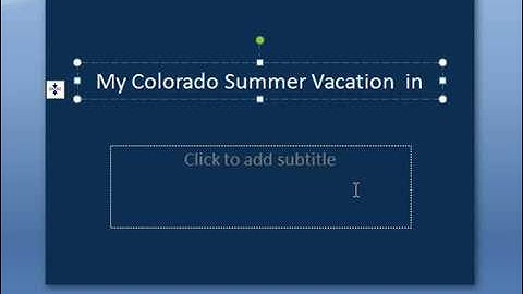 Change AutoFit Options in PowerPoint 2007