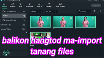 2. Importing Files in Filmora