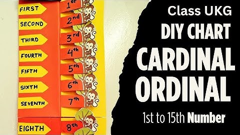 DIY Cardinal and Ordinal Numbers Chart | Fun Learning Craft for UKG Kids