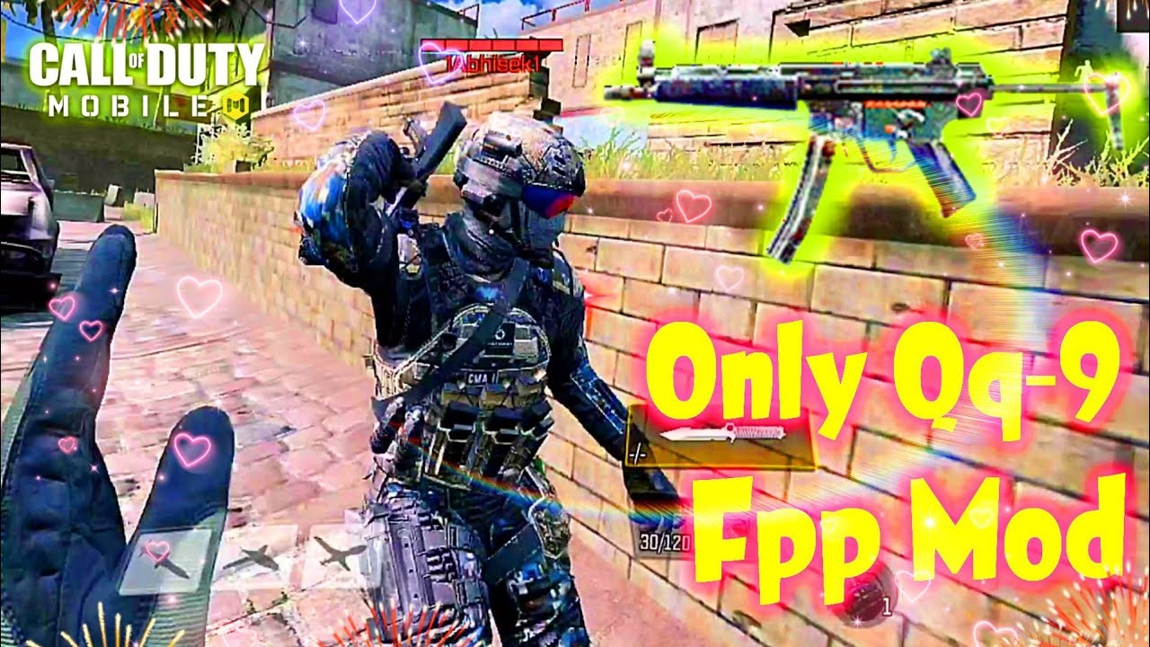 ONLY QQ-9 PRO GAMEPLAY || FPP MOD || CALL OF DUTY MOBILE || SURVIVE ...