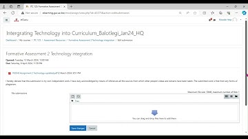 Turnitin Assignment submission on Moodle