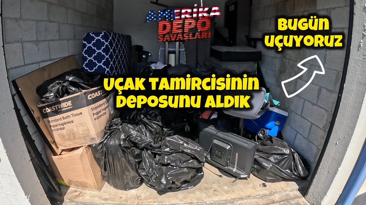 BUGÜN UÇUYORUZ $ / UÇAK TAMİRCİSİNİN DEPOSUNU ALDIK