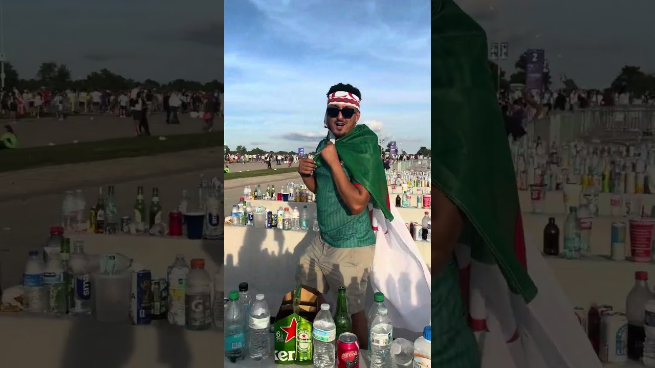 'Open Bar': Bottles Line Stadium Barricades After Argentina-Algeria World Cup Game